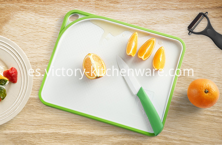 tabla de cortar de plástico doble double side plastic cutting board